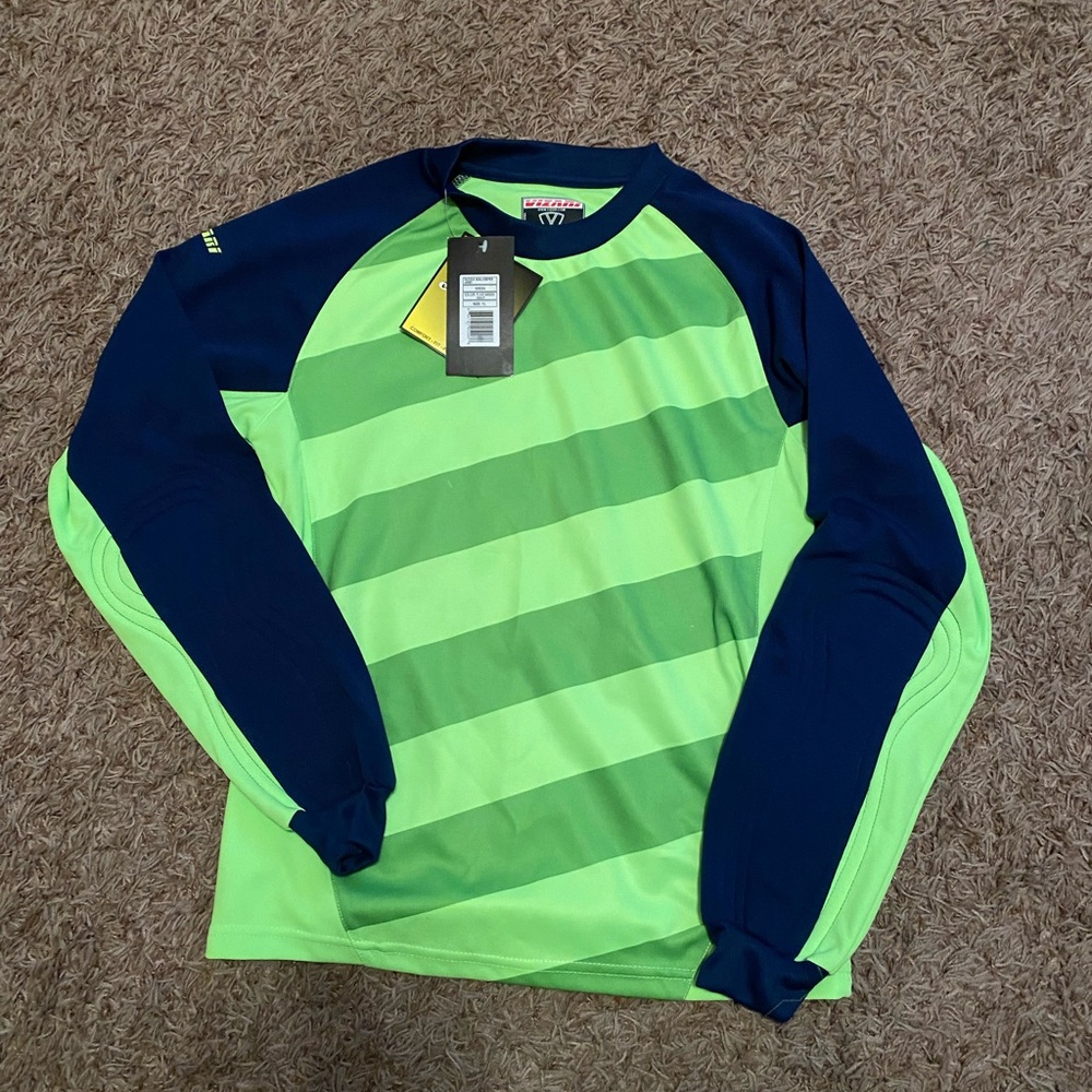 Vibrant Green and Navy Kids Jersey